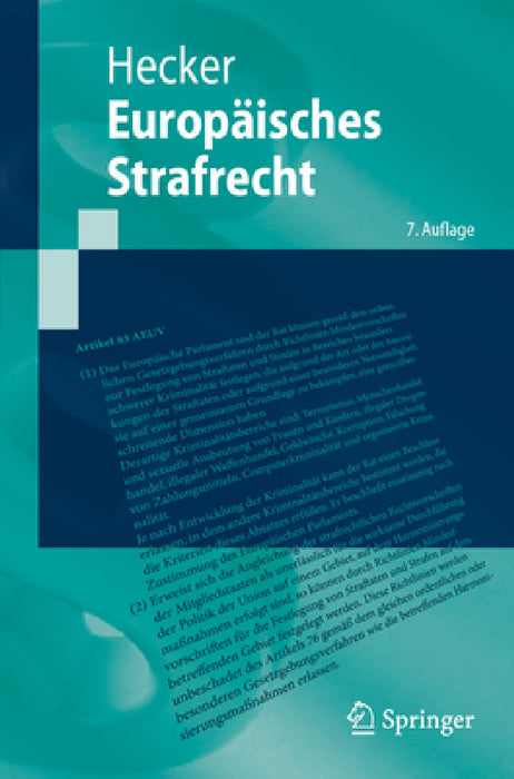 Europäisches Strafrecht by Bernd Hecker