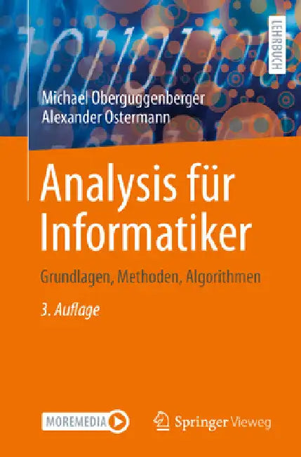 Analysis Für Informatiker: Grundlagen, Methoden, Algorithmen by Michael Oberguggenberger