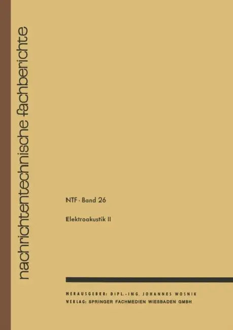 Elektroakustik II by Johannes Wosnik