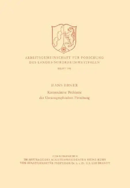 Konstruktive Probleme Der Ozeanographischen Forschung by Hans Ebner
