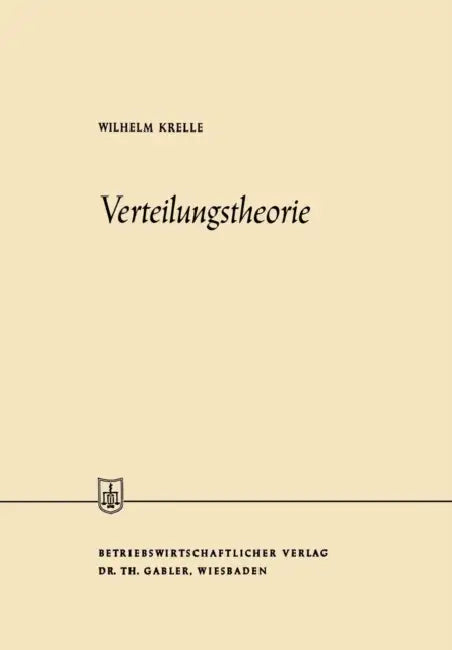 Verteilungstheorie by Wilhelm Krelle