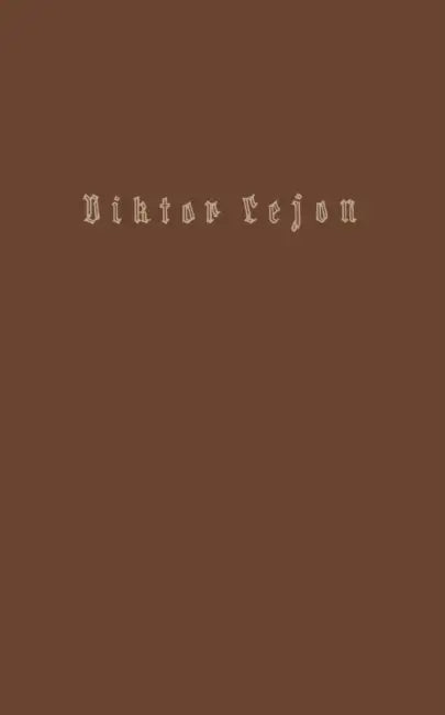 Viktor Lejon: Roman by Fredrik Böök