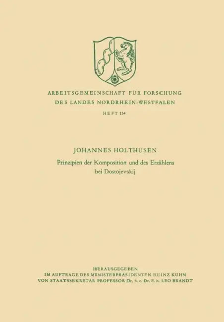 Prinzipien Der Komposition Und Des Erzählens Bei Dostojevskij by Johannes Holthusen