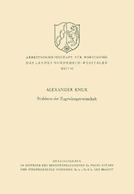 Probleme Der Zugewinngemeinschaft by Alexander Knur