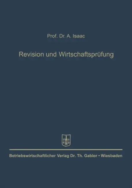 Revision Und Wirtschaftsprüfung by Alfred Isaac