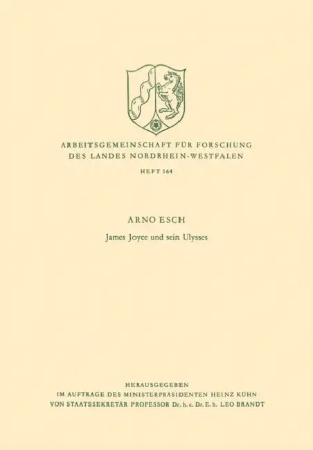 James Joyce Und Sein Ulysses by Arno Esch