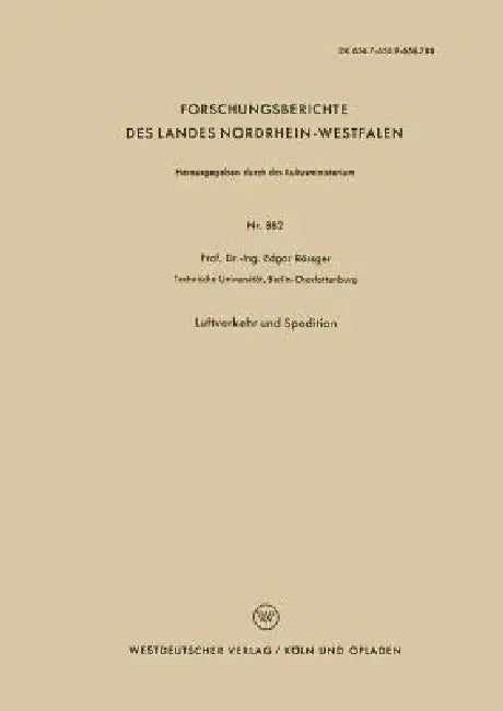 Luftverkehr Und Spedition by Edgar Rößger