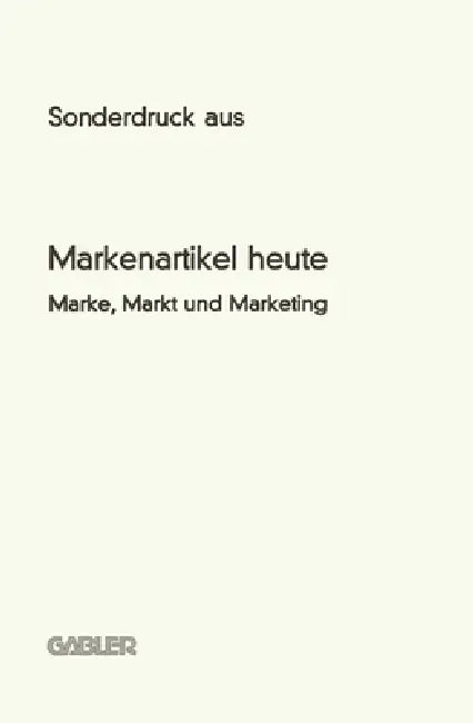 Werbung und Marke by Wolf D. Voltmer