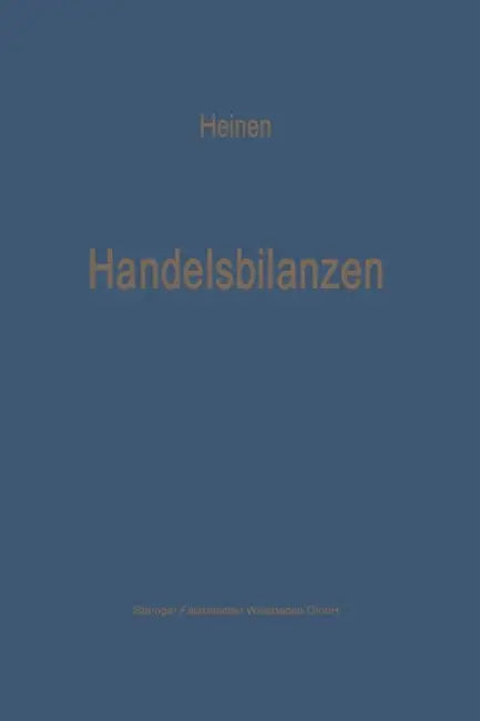 Handelsbilanzen by Edmund Heinen