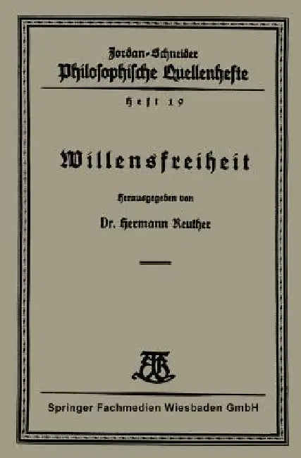 Willensfreiheit by Hermann Reuther