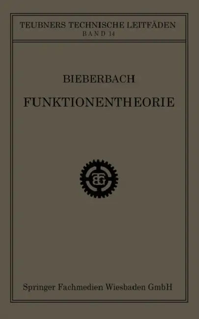 Funktionentheorie by Ludwig Bieberbach