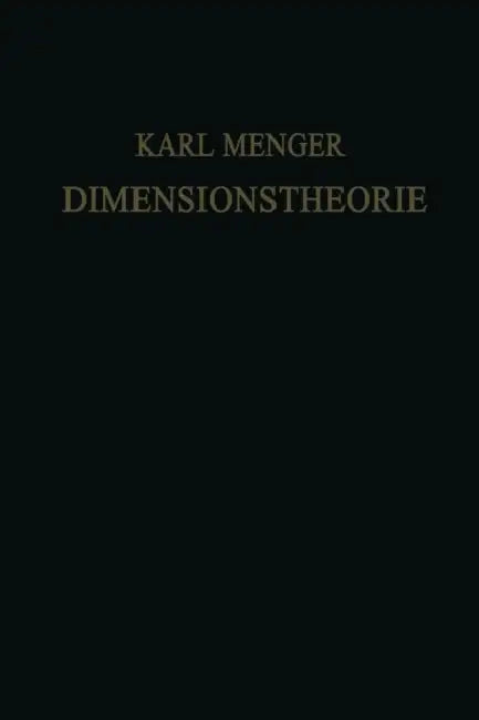 Dimensionstheorie by Karl Menger