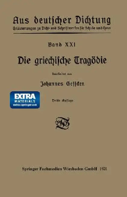 Die Griechische Tragödie by Johannes Geffcken
