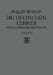 Die Deutschen Lyriker: Von Luther Bis Nietzsche by Philipp Witkop