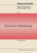 Elemente Der Werbeplanung by Gerd F. Von Heuer