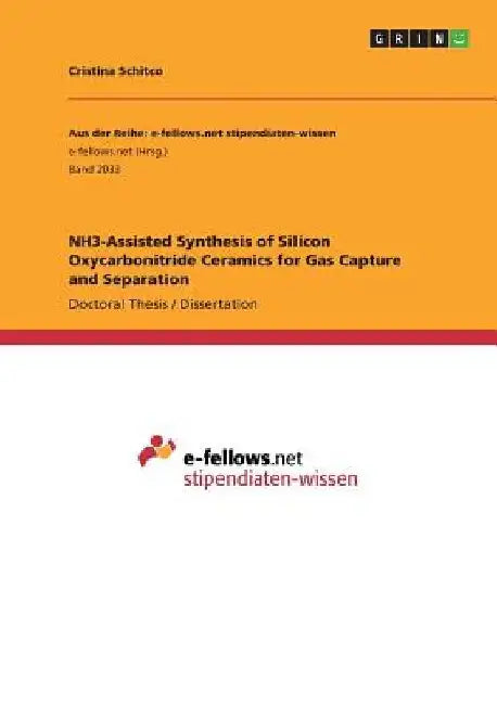 NH3-Assisted Synthesis of Silicon Oxycarbonitride Ceramics for Gas Capture and Separation by Cristina Schitco