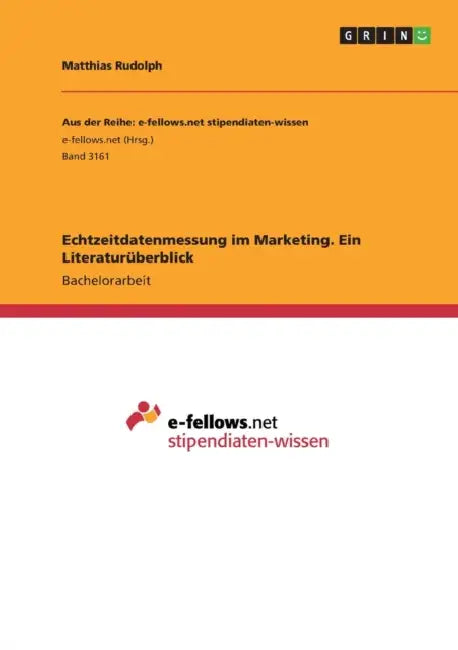 Echtzeitdatenmessung im Marketing. Ein Literaturüberblick by Matthias Rudolph