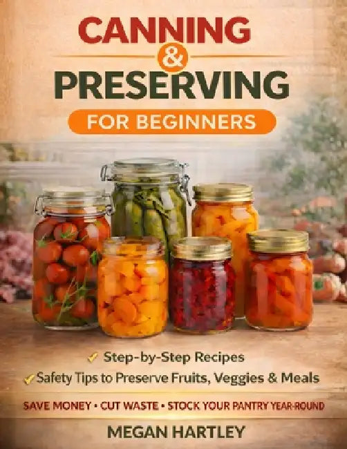 Canning and Preserving for Beginners: Step-by-Step Recipes and Safety Tips to Preserve Fruits, Veggies, and Meals Save Money, Cut Waste, and Build a F by Megan Hartley