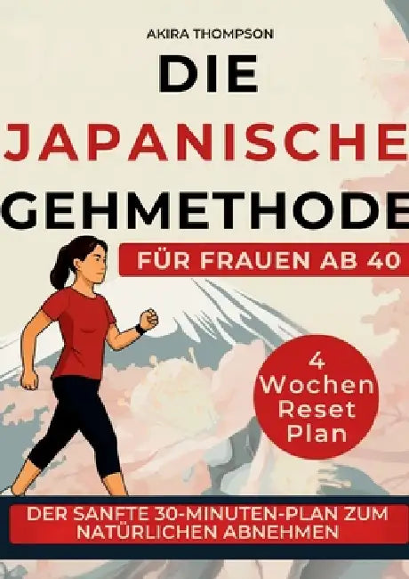 Die japanische Gehmethode für Frauen ab 40: Ein strukturierter 30-Minuten-Tagesplan für mehr Bewegung, hormonelle Balance und innere Ruhe - ohne Diät by Akira Thompson