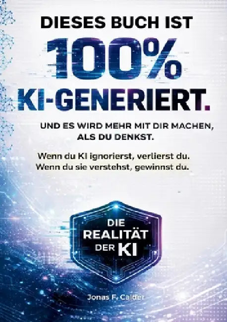 Künstliche Intelligenz - Dieses Buch ist 100% KI-generiert: Die Wahrheit über Ai, künstliche intelligenz und unsere Zukunft by Jonas F. Calder