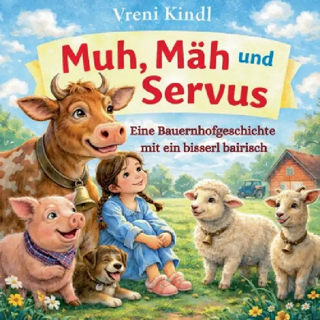 Muh, Mäh und Servus: Eine Bauernhofgeschichte mit ein bisserl bairisch by Vreni Kindl
