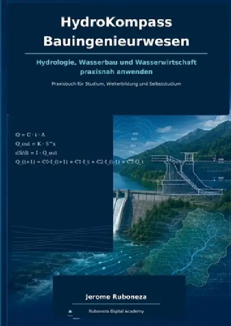 HydroKompass Bauingenieurwesen: Hydrologie, Wasserbau und Wasserwirtschaft praxisnah anwenden by Jerome Ruboneza