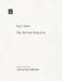 Das Berliner Requiem Vocal Score by Kurt Weill