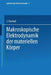 Makroskopische Elektrodynamik Der Materiellen Körper by J. Frenkel