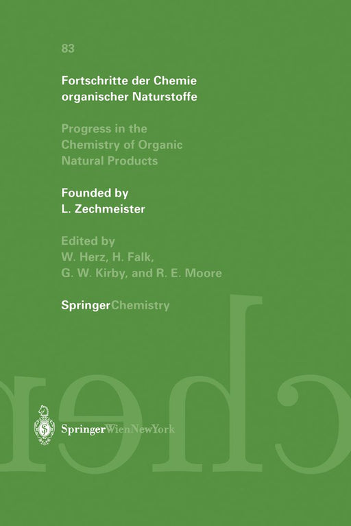 Fortschritte Der Chemie Organischer Naturstoffe: Progress in the Chemistry of Organic Natural Products by R. D. H. Murray