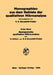 Anorganische Qualitative Mikroanalyse by Hanns Malissa, Anton A. Benedetti-Pichler
