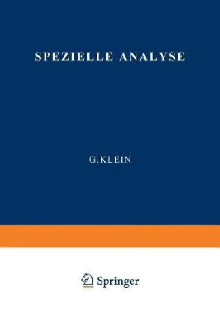 Spezielle Analyse by M. K. Bergmann, R. Brieger, M. Eisler