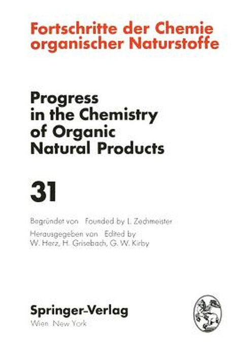 Fortschritte Der Chemie Organischer Naturstoffe / Progress in the Chemistry of Organic Natural Products by N. H. Andersen