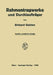 Rahmentragwerke Und Durchlaufträger by Horst Reimann, Horst Reimann, Richard Guldan
