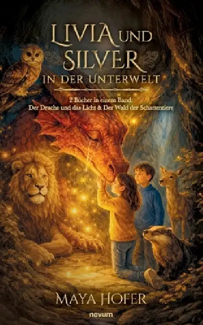 Livia und Silver in der Unterwelt: 2 Bücher in einem Band: Der Drache und das Licht & Der Wald der Schattentiere by Maya Hofer