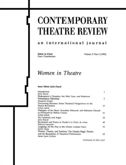 Women in Theatre 2#3 by Julia Pascal