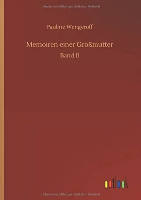 Memoiren einer Großmutter by Pauline Wengeroff