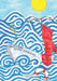 Seefrau unter roter Socke by Kerstin Grätzer