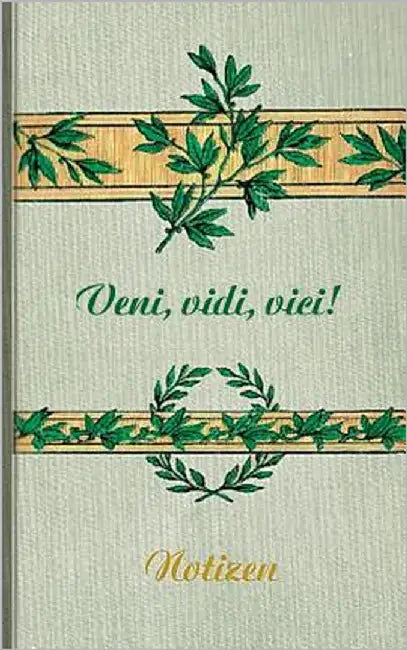 Veni Vidi Vici (Notizbuch): Notizbuch, Notebook, Vintage, Old Fashion, Klassiker, Edel, Design, Einschreibbuch, Tagebuch, Diary, Notes, Geschenkbuch, by Rose, Luisa