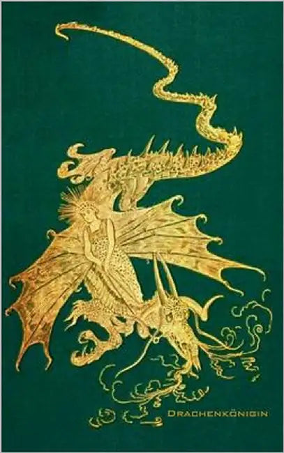 Drachenkönigin (Notizbuch): Notizbuch, Notebook, Vintage, Old Fashion, Klassiker, Edel, Design, Einschreibbuch, Tagebuch, Diary, Notes, Geschenkbuch, by Rose, Luisa