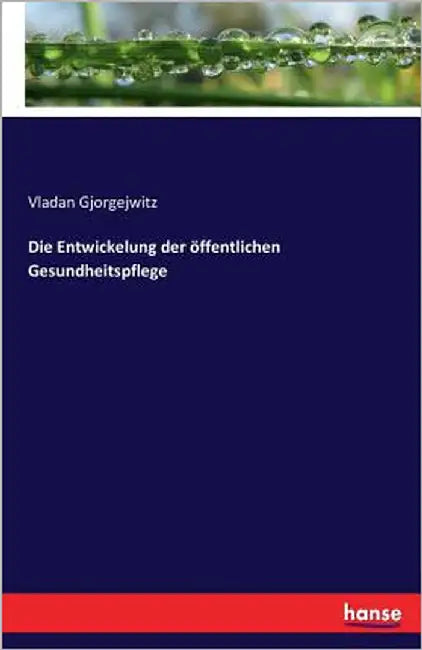 Die Entwickelung der öffentlichen Gesundheitspflege by Gjorgejwitz, Vladan