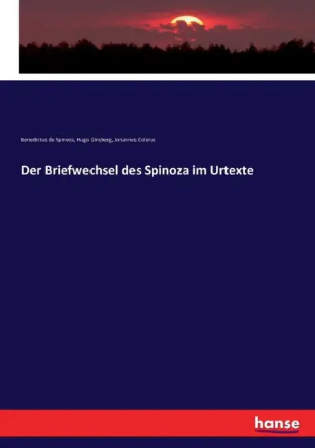 Der Briefwechsel des Spinoza im Urtexte by Benedictus De Spinoza, Hugo Ginsberg, Johannes Colerus