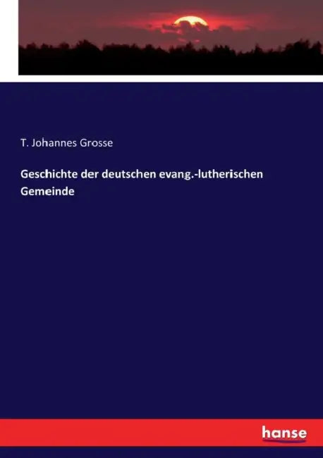 Geschichte der deutschen evang.-lutherischen Gemeinde by T. Johannes Grosse