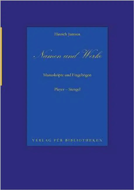 Namen und Werke 11 by Jantzen, Hinrich