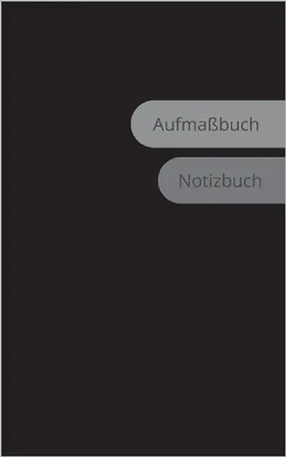 Aufmaßbuch Notizbuch: Millimeterpapier und Blankoseiten by Djogo, Sabrina