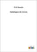 Catalogue de Livres by Bourdin, M. G.