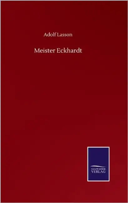 Meister Eckhardt by Lasson, Adolf