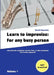 Learn to improvise: For any busy person who plays the saxophone, clarinet, flute, or other instrument. Less-is-more approach. Volume 1 by Marek Kopansky