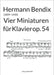 Vier Miniaturen op. 54: für Klavier by Hermann Bendix, Guido Johannes Joerg