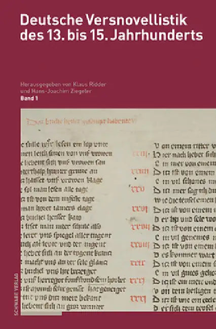 Deutsche Versnovellistik Des 13. Bis 15. Jahrhunderts: Bande 1.1-4 by Klaus Ridder, Hans-Joachim Ziegeler