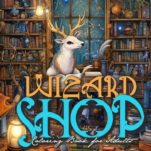 Wizard Shop Coloring Book for Adults: Enchanted Whimsical Coloring Book grayscale magical Coloring Book for Adults Magic by Monsoon Publishing